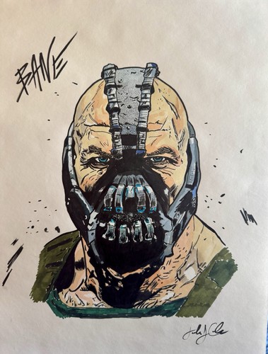 Bane comic book - art., 11x14