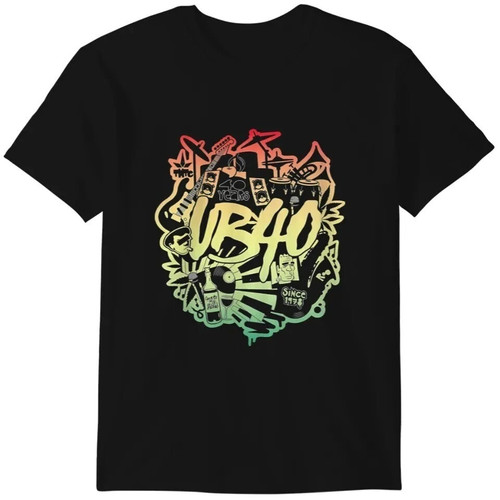 Ub40 black shirt full size - black,