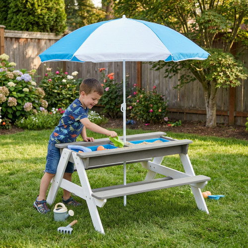 Kids outdoor wooden - 3-in-1,