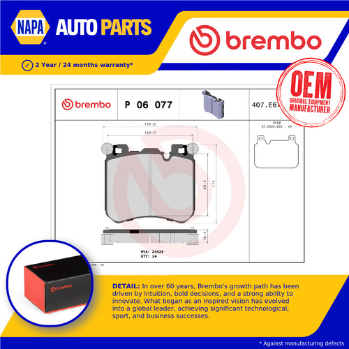 Brake pads set fits - pads,