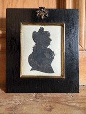 Antique silhouette portrait