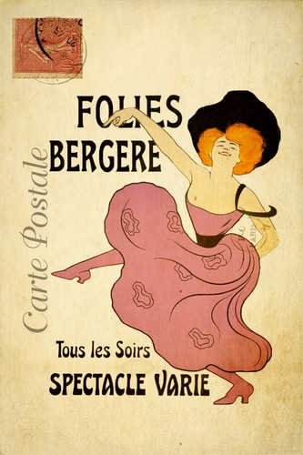 Dancer french postcard vintage - postcard,