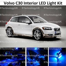 BLUE PREMIUM VOLVO C30 LED INTERIOR UPGRADE KIT BULB SET XENON UK SELLER