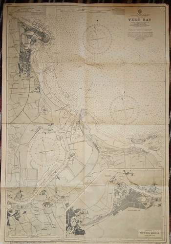 Huge 1934 admiralty - admiralty, chart