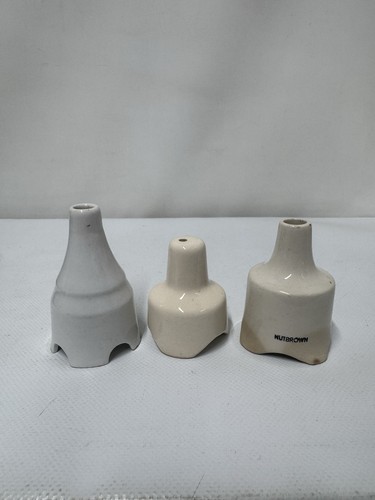 Vintage ceramic pie funnels - pie,