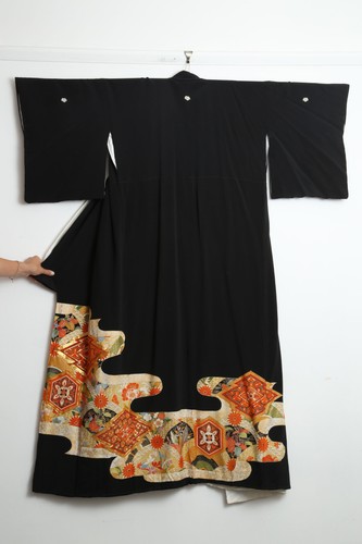 Vintage japanese kimono silk - vintage,