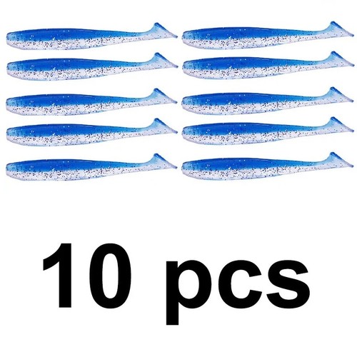 10pcs soft shrimp fake - soft,