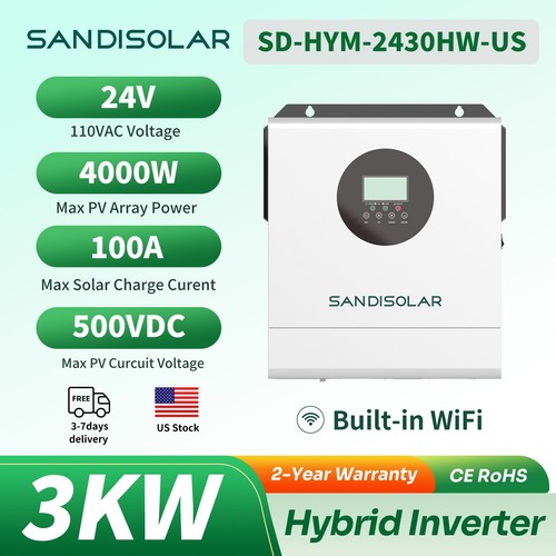 Sandisolar 3kw hybrid inverter - sandisolar,