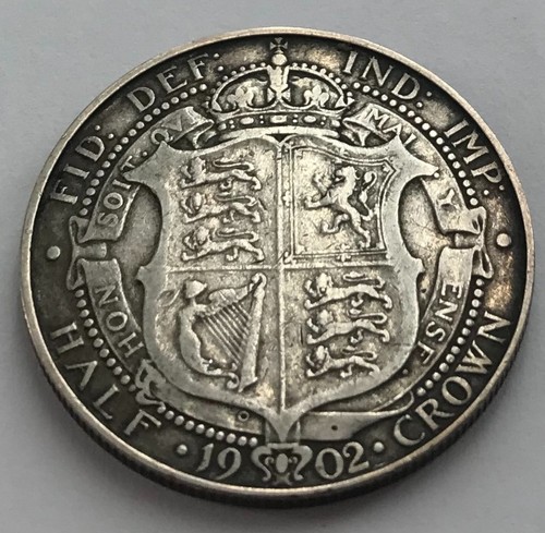 1902 silver half crown - 1902,