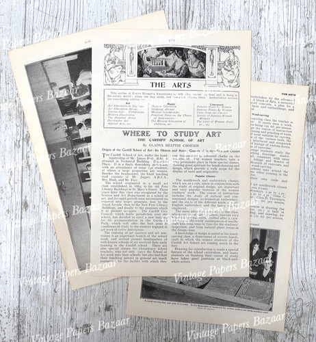 Cardiff school art - school, women's