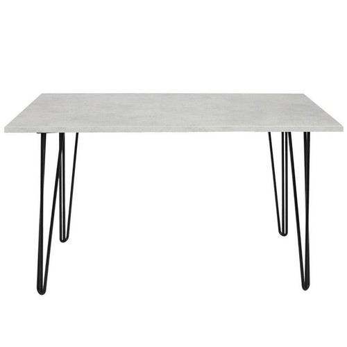 Grey dining table with hairpin - dining,