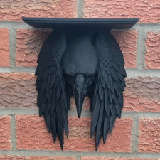 Raven Wings Wall Shelf Gothic