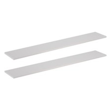 2 Pack Melamine Shelf - White Matt - 120cm x 20/25/30cm (04591/04592/04593)