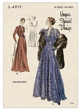1940s Glamorous One-Piece
