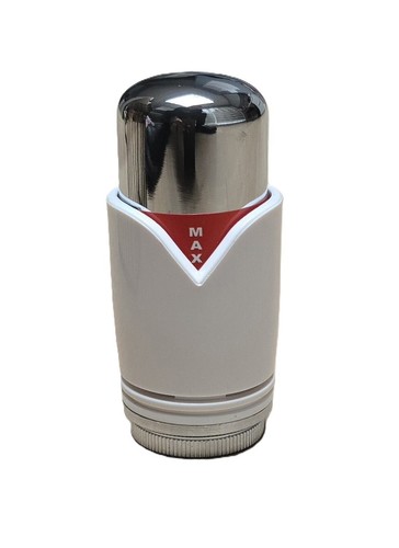 Chrome white trv thermostatic - chrome,