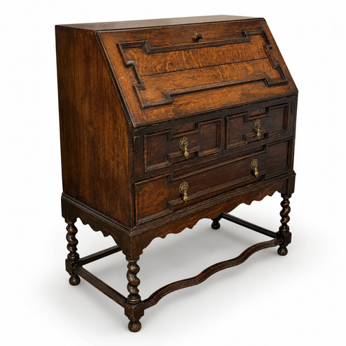 Antique jacobean revival oak - revival,