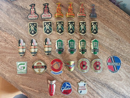 Vintage bicycle head badge - bicycle,