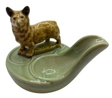 Vintage WADE England CORGI Ornamental Dog Figurine Tobacco Pipe Rest Holder