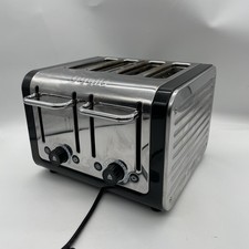 Dualit 4 Slice Toaster Black Small Kitchen Appliance 8 Settings Used