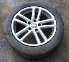 GENUINE VOLKSWAGEN TOUAREG ALTITUDE 5X130 SIENA GREY 19" INCH ALLOY WHEELS X4