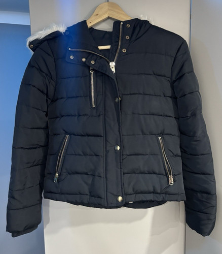 Topshop petite navy blue parka - petite,