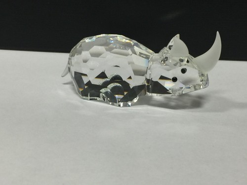 Swarovski figurine large rhino - figurine,