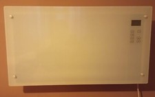 2000W SLIM GLASS PANEL ELECTRIC CONVECTOR HEATER COLLECT IP27 0R CM9 PERFECT