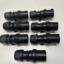 Blue 6x PCE 16A Black Midnight Series Plug - Single Phase 3 Pin 240v IP44 Turbo