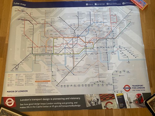 Original tube map underground - original,