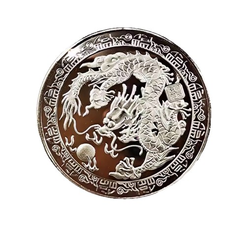 Chinese dragon silver plated - silver,