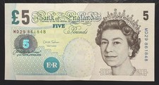 Old Five £5 Pound Note Uncirculated