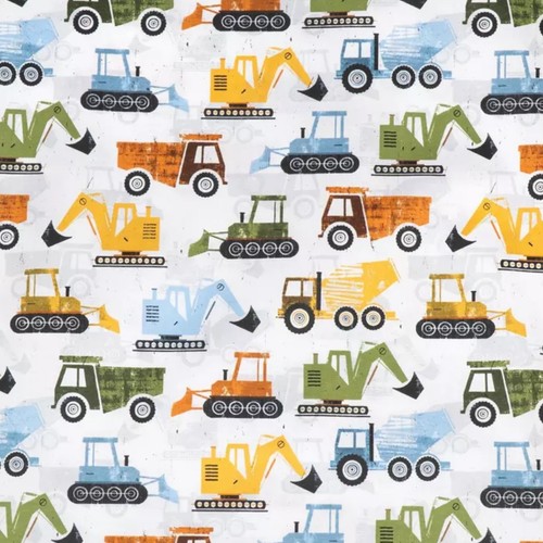 Construction vehicles fabric - construction,