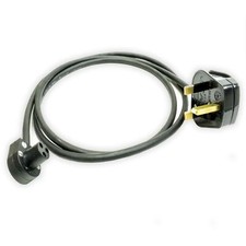 QUAD 3 Pin Power Cable. Angled 3amp. Quad 33, 303 power amplifier, FM3 Tuners