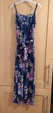 Monsoon Girls 7-8 years Navy flower Jumpsuit
