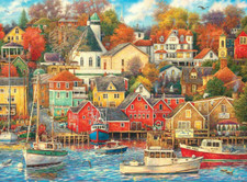 Fishing boat harbor cove