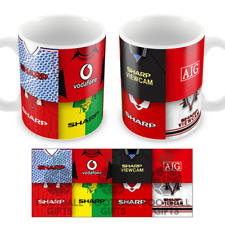 Utd Retro Shirts Classic Kits Montage Mug Cup Great Gift Manchester Man
