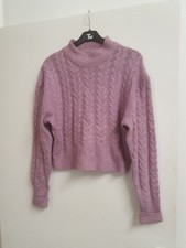 Lilac cable knit jumper