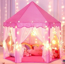 Large pink princess tent - pink,