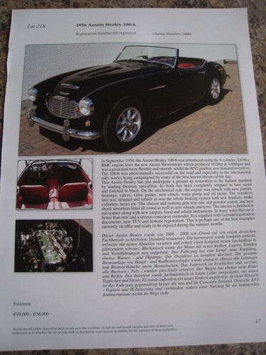 1956 austin healey 100 - 1956,