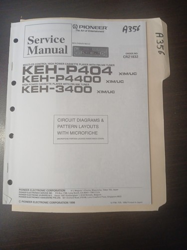 Pioneer keh p404 p4400 - pioneer, keh-p404-p4400-3400