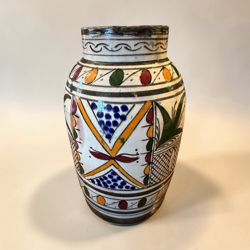 Moroccan ceramic vase - moroccan,