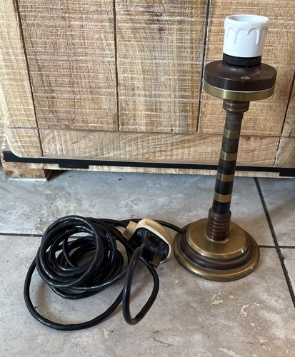 Vintage brass art deco table - brass,