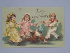 Vintage Postcard Merry Christmas embossed