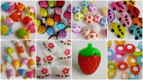 Small novelty child buttons - novelty,