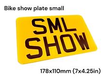 Small Motorcycle Number Plate Reg Registration 178x110 (7x4.25in) Show plate