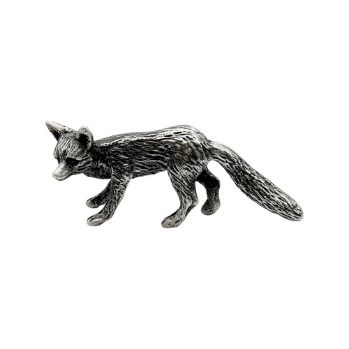 English made pewter fox - english,