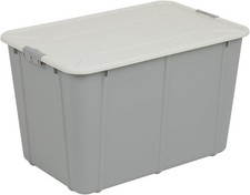60L Storage Box Large Heavy Duty  Stackable  Transparent Lid AUCTION