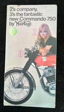Original Norton Commando 750 sales brochure 1969