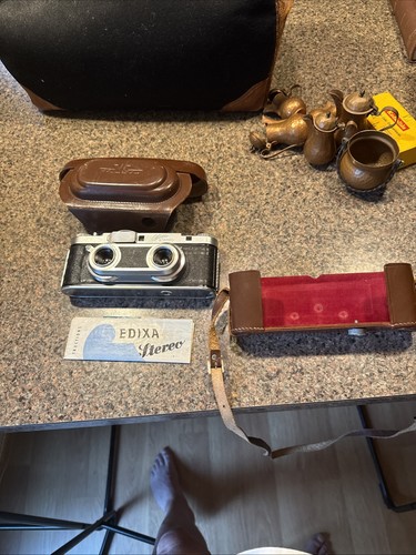 Vintage stereo camera edixa - camera,