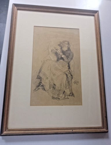 Nicely framed print - , of